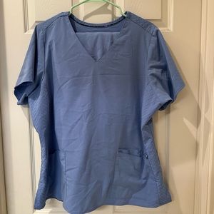 Vera Bradley ceil blue scrub set